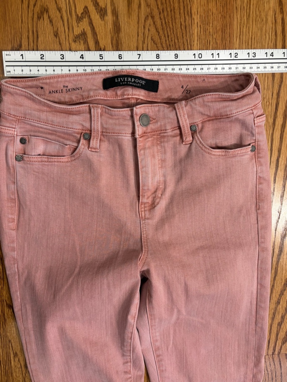Liverpool Mauve Blush Abby Ankle Skinny Jeans - Picture 9 of 12